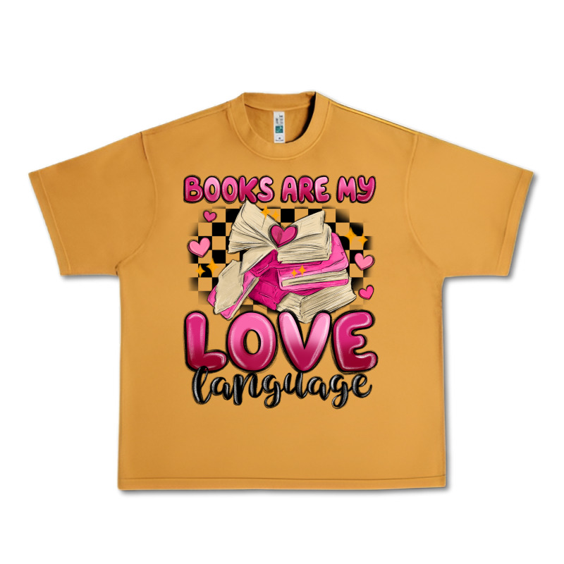 Books Are My Love Language Urban Heavy Tee by MaliasSmallBusiness | Teevron