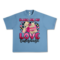 Pebble Blue books are my love language Urban Heavy Tee - MaliasSmallBusiness