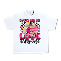 White books are my love language Urban Heavy Tee - MaliasSmallBusiness