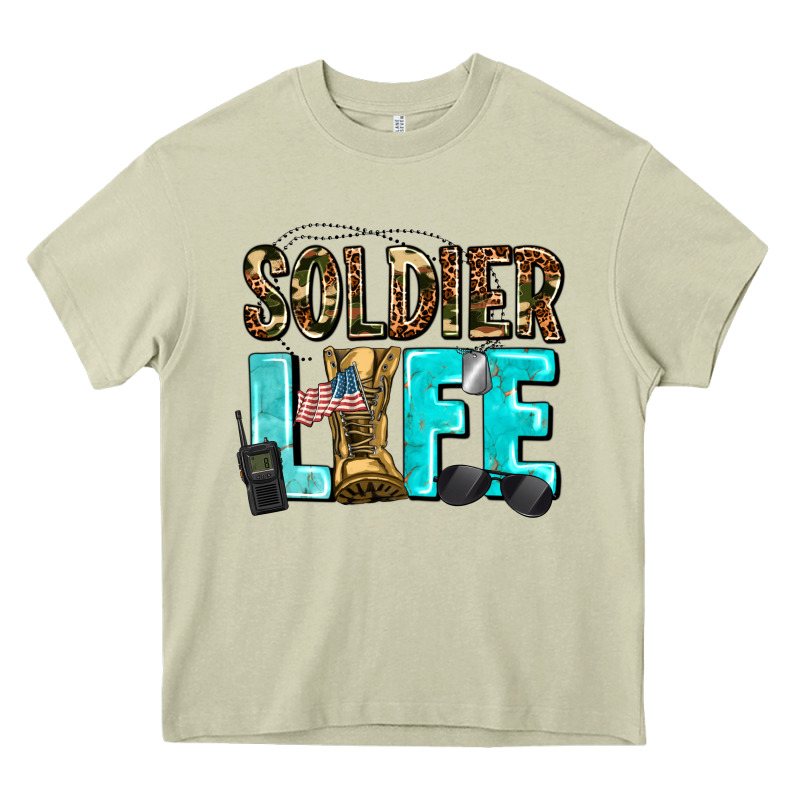 Soldier  Life Heavy Core Tee by AdoDesignShop | Teevron