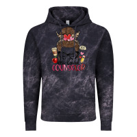 Cloud Black messy bun one loved counselor Vintage Hoodie - MaliasSmallBusiness