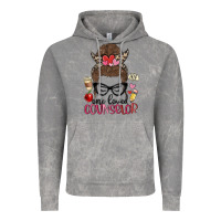 Cloud Rock messy bun one loved counselor Vintage Hoodie - MaliasSmallBusiness