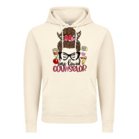 Vintage Artic messy bun one loved counselor Vintage Hoodie - MaliasSmallBusiness