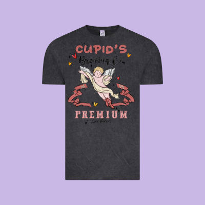 Cupids Brewing Company Vintage Tee Designed By Maliassmallbusiness
