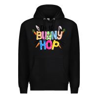 Black do the bunny hop easter Premium Hoodie - CowGirlArtShop