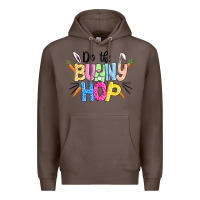 Coffee do the bunny hop easter Premium Hoodie - CowGirlArtShop