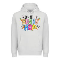 Dove Grey do the bunny hop easter Premium Hoodie - CowGirlArtShop