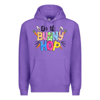 Purple do the bunny hop easter Premium Hoodie - CowGirlArtShop