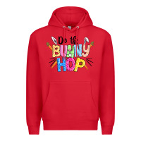 Red do the bunny hop easter Premium Hoodie - CowGirlArtShop