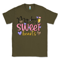 Army Green my bus full of sweet hearts Classic Tee - MaliasSmallBusiness