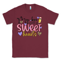 Burgundy my bus full of sweet hearts Classic Tee - MaliasSmallBusiness