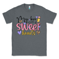 Charcoal Heather my bus full of sweet hearts Classic Tee - MaliasSmallBusiness