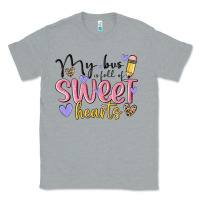 Heather Grey my bus full of sweet hearts Classic Tee - MaliasSmallBusiness
