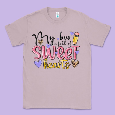 My Bus Full Of Sweet Hearts Classic Tee Designed By Maliassmallbusiness