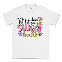 White my bus full of sweet hearts Classic Tee - MaliasSmallBusiness