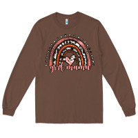 Chestnut girl mama western leopard rainbow Long Sleeve Tee - JahusDesignShop