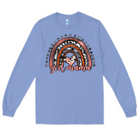Colony Blue girl mama western leopard rainbow Long Sleeve Tee - JahusDesignShop