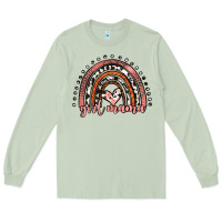 Matcha girl mama western leopard rainbow Long Sleeve Tee - JahusDesignShop
