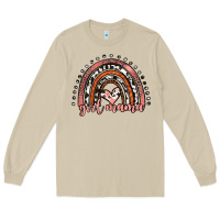 Mushroom girl mama western leopard rainbow Long Sleeve Tee - JahusDesignShop