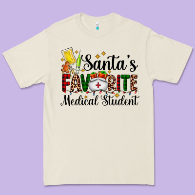 Santa's Favorite Medical Student Premium Tee Designed By Adodesignshop