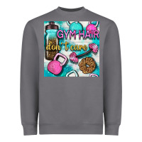 Storm gym hair don't care clasp and water bottle with glitter seamless patte Heavyweight Sweatshirt - BundleAndBundleShop