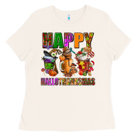 Bone happy hallothanksmas Ladies Tee - AdoDesignShop