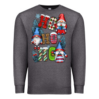 Charcoal Heather ho ho ho gnomes Premium Sweatshirt - CowGirlArtShop