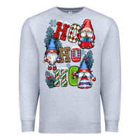 Heather Grey ho ho ho gnomes Premium Sweatshirt - CowGirlArtShop