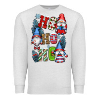 Oatmeal Heather ho ho ho gnomes Premium Sweatshirt - CowGirlArtShop