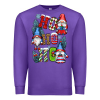 Purple ho ho ho gnomes Premium Sweatshirt - CowGirlArtShop