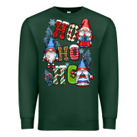 Sports Green ho ho ho gnomes Premium Sweatshirt - CowGirlArtShop