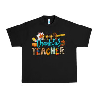 Black One thankful Teacher Urban Heavy Tee - NancyCooperArtShop