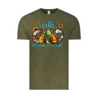 Vintage Olive with god all things are possible matthew 19 26 Vintage Tee - JahusDesignShop