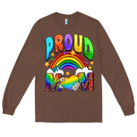 Chestnut Western Proud Mom Long Sleeve Tee - BundleAndBundleShop