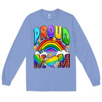 Colony Blue Western Proud Mom Long Sleeve Tee - BundleAndBundleShop