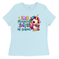 Baby Blue 100 magical days of school Ladies Tee - Artiststas