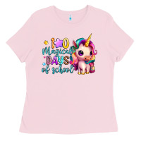 Bubblegum Pink 100 magical days of school Ladies Tee - Artiststas