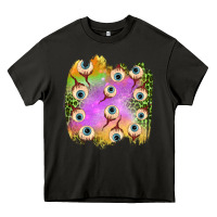 Asphalt eyes leopard halloween patch Heavy Core Tee - BundleAndBundleShop