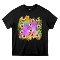 Black eyes leopard halloween patch Heavy Core Tee - BundleAndBundleShop
