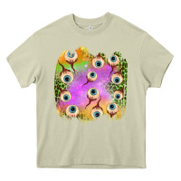 Mossy eyes leopard halloween patch Heavy Core Tee - BundleAndBundleShop