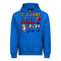 Cobalt It's Hard To Beat A Person Who Never Gives Up Urban Hoodie - BundleAndBundleShop