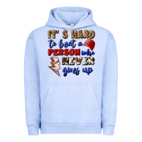 Pigment Grape Ice It's Hard To Beat A Person Who Never Gives Up Urban Hoodie - BundleAndBundleShop