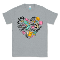 Heather Grey vanilla eggs sugar cocoa and kitchen heart Classic Tee - MaliasSmallBusiness