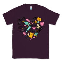 Plum vanilla eggs sugar cocoa and kitchen heart Classic Tee - MaliasSmallBusiness
