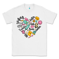 White vanilla eggs sugar cocoa and kitchen heart Classic Tee - MaliasSmallBusiness