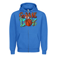 True Royal Game day leopard basketball Zipper Hoodie - NancyCooperArtShop