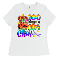 White 100 days of cray cray Ladies Tee - Artiststas
