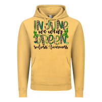 Vintage Mustard in june we wear green scoliosis awareness Vintage Hoodie - MaliasSmallBusiness