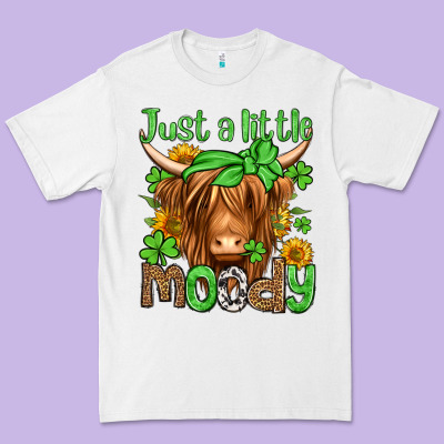 Just A Little Moody St Patricks Day Premium Tee Designed By Jasminsmagicworld