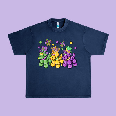 Mardi Gras Bead Dogs Urban Heavy Tee Designed By Maliassmallbusiness